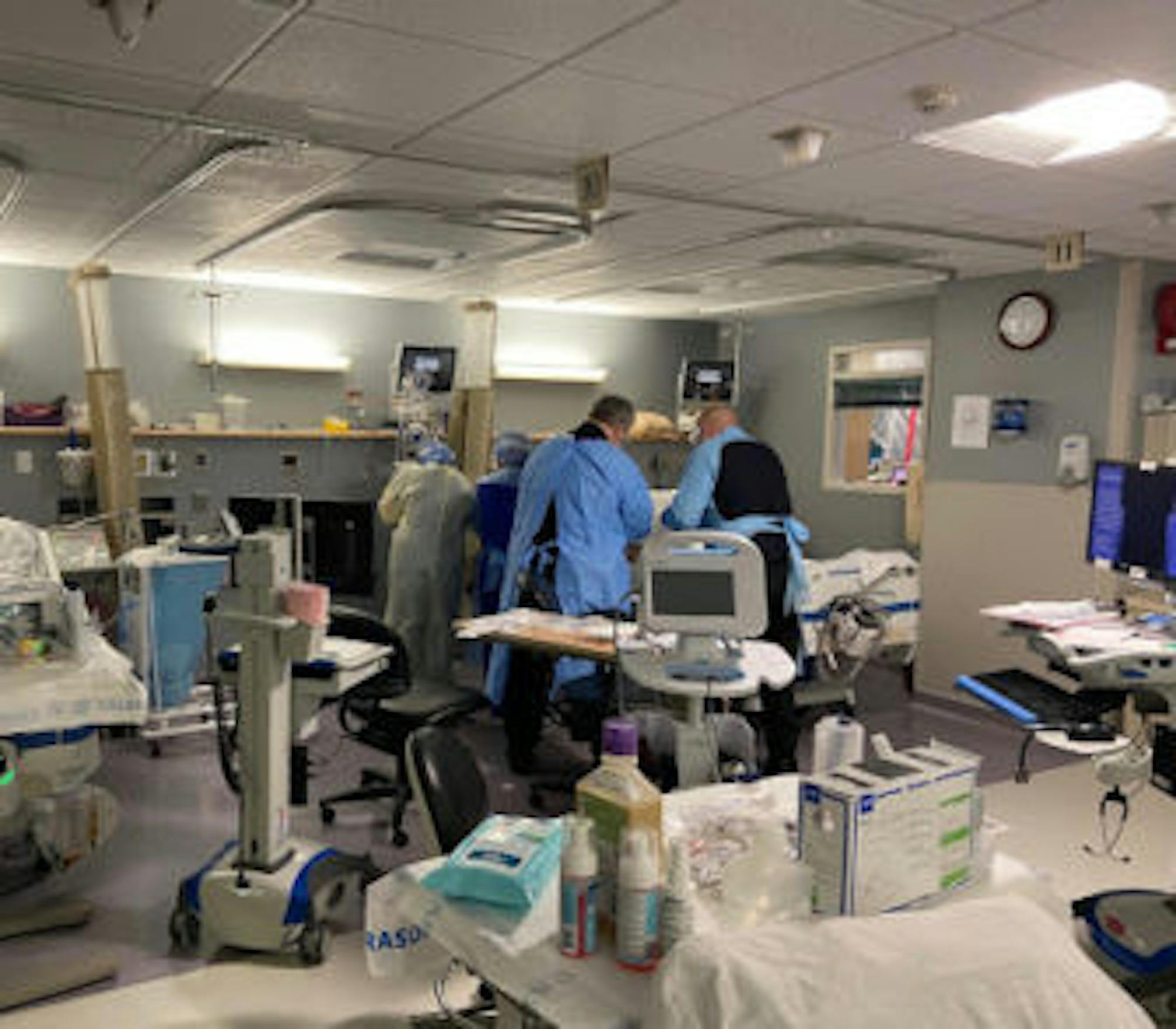 Emergency Room at St. Charles Hospital, New York