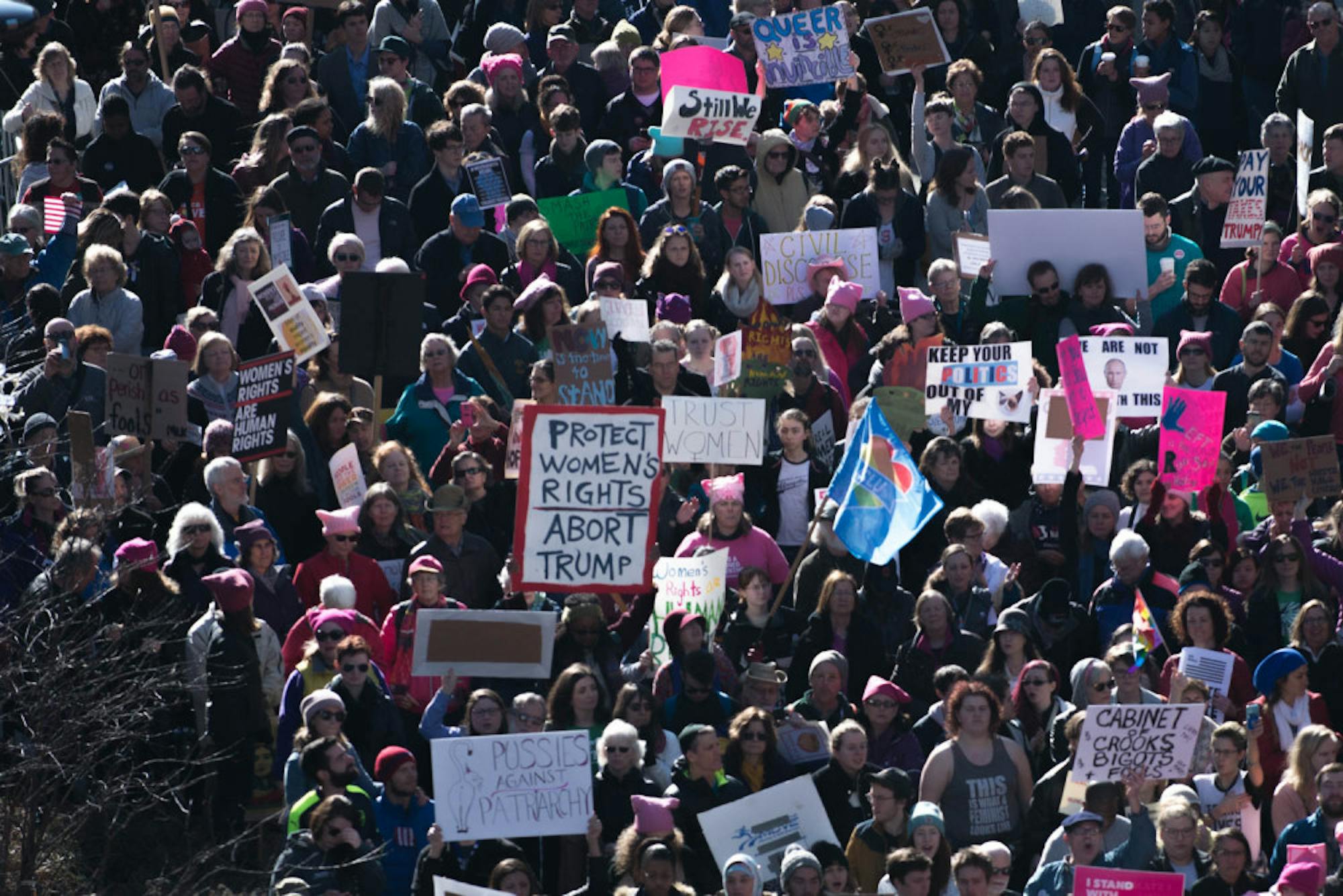Women's March on Ithaca. Cameron Pollack / Sun Photography Editor