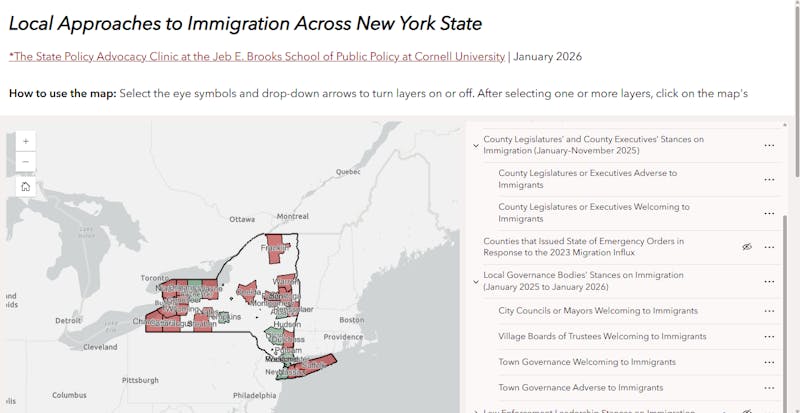 Cornell Researchers Create Interactive Map Detailing Immigration Policies Across New York