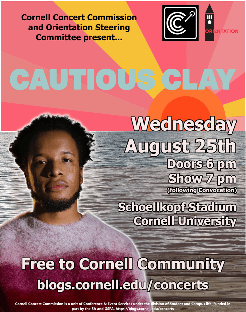 Poster-for-Cautious-Clays-Concert-at-Cornell-University