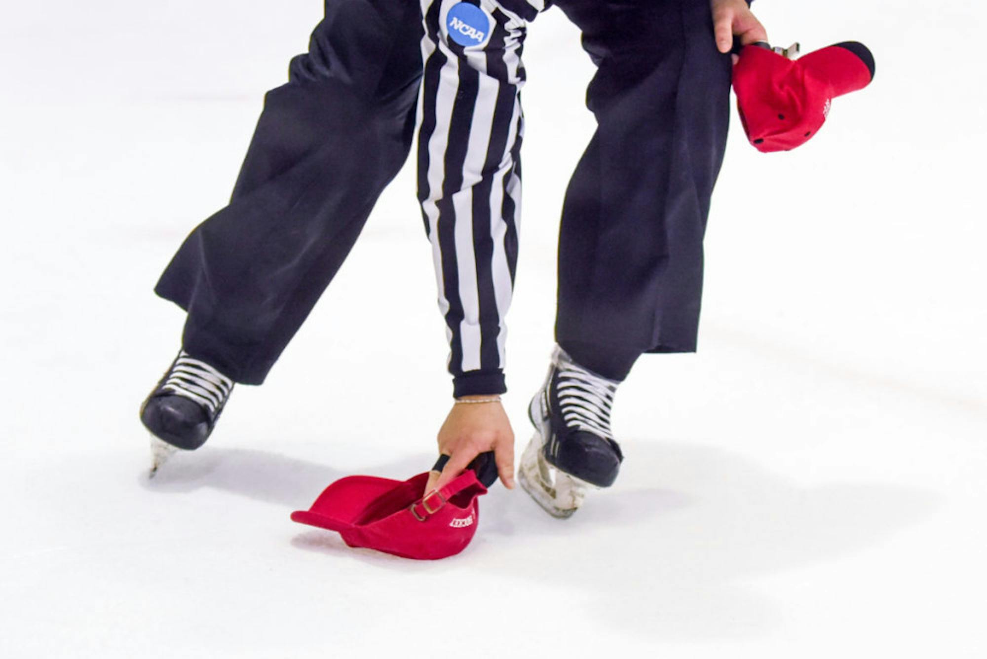 Hats rained down on the ice after Berard's third goal of the night.