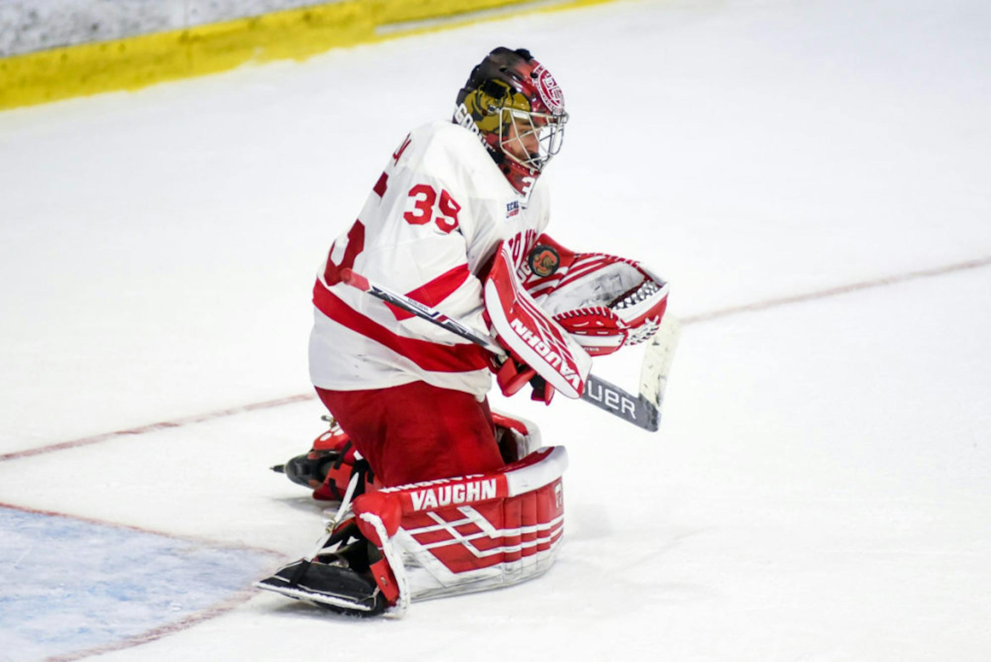 Junior Matt Galajda has established himself as one of the best goalies in the nation.