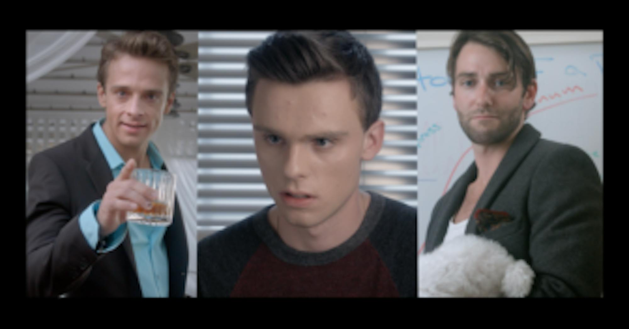From left to right: Zach Rush, Matt Haggerty '17 and Seth Russell, the three main characters of