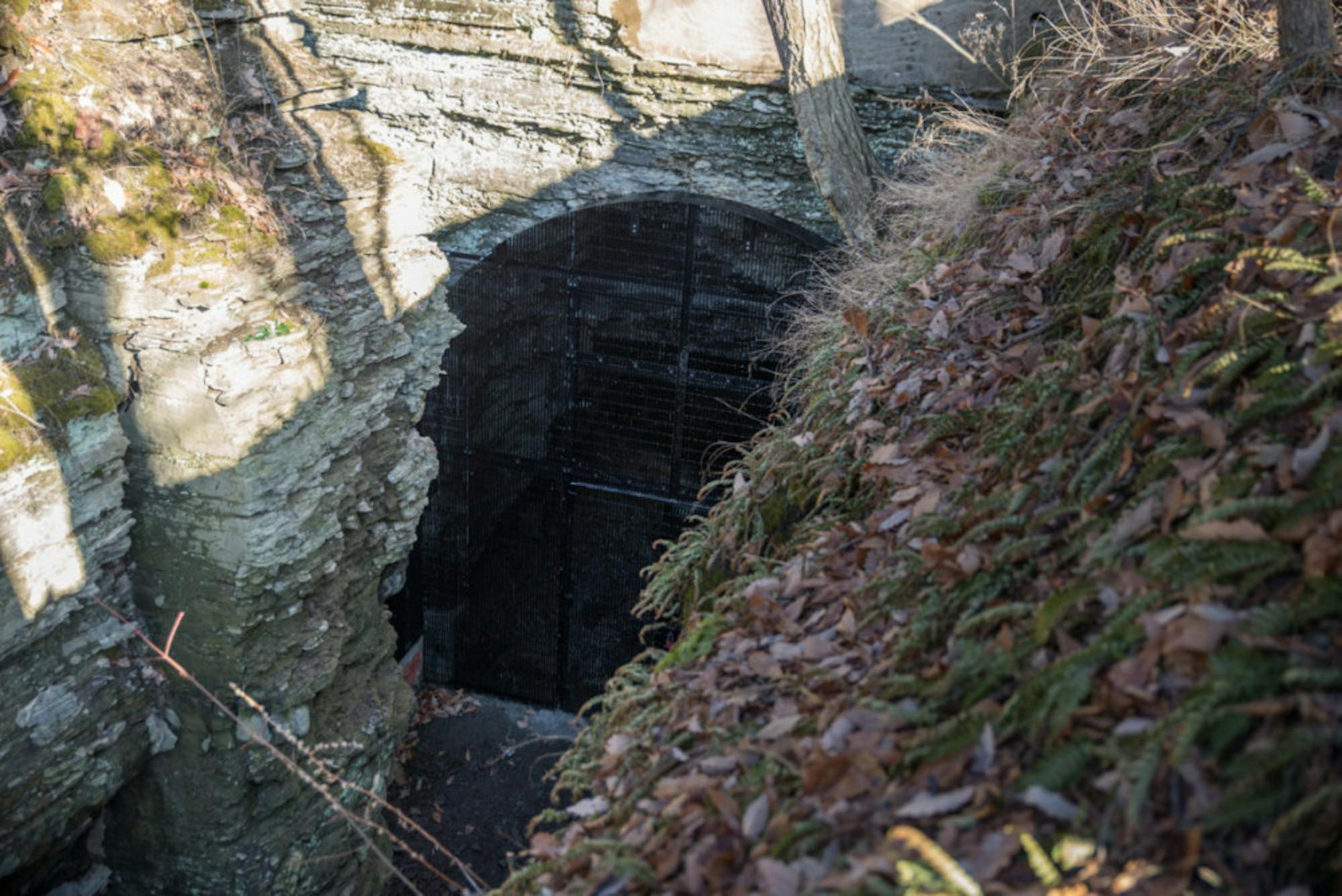 Ezra's Tunnel on Jan. 28, 2018. The historic tunnel is now gated from public access.