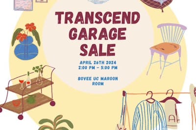 Transcend Garage Sale flyer, 2024