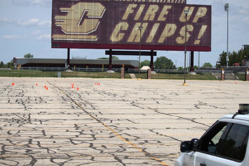 Central Michigan Police tactical driving exam