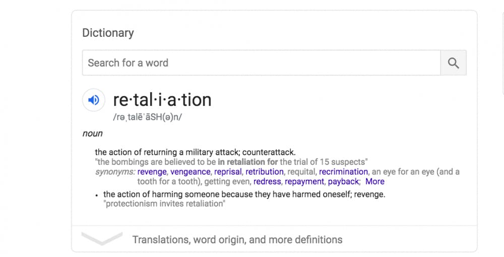 Retaliation definition