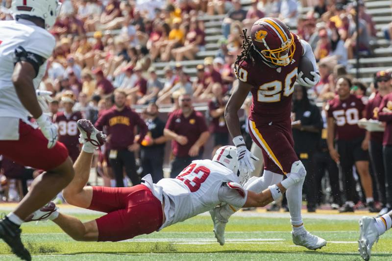 Football vs Colgate Action 
