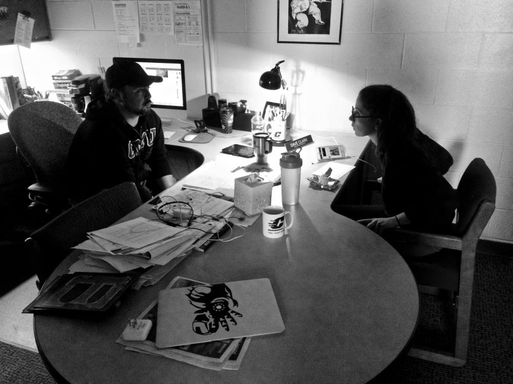 Black and White newsroom