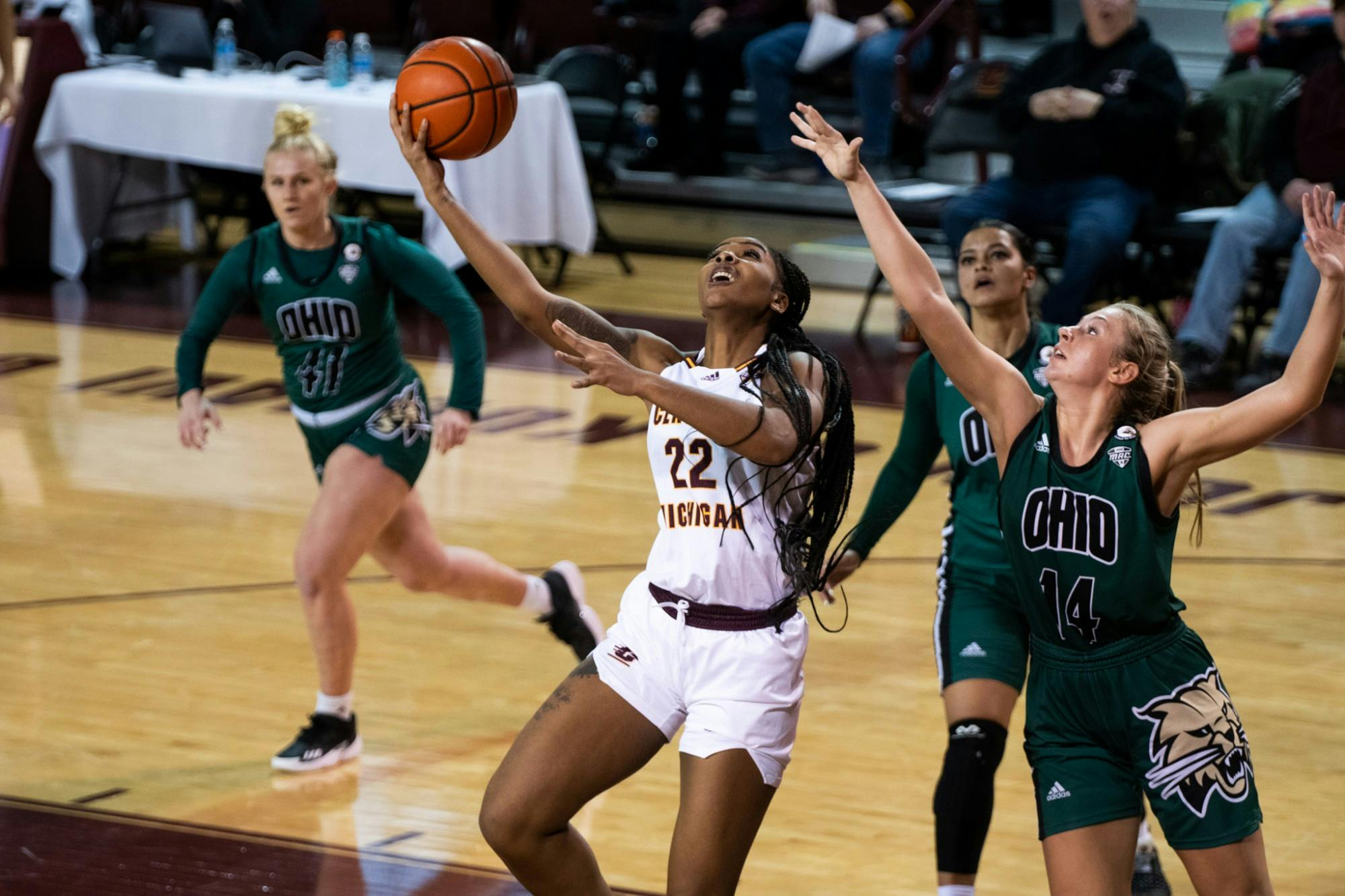 Central Michigan Life - CMU Women’s Basketball Defeats Ohio, Snaps Five ...