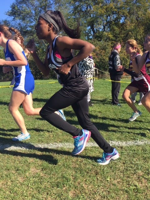 West Side Academy junior Ashlee&nbsp;Diamond uses the grueling five kilometer runs in cross country as conditioning for the upcoming basketball season.