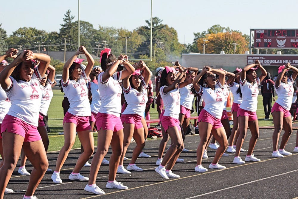 “We practice three hours a day for four days, and cheer at games on Fridays," said Renaissance senior and cheer captain&nbsp;Alonja Lavett-Pearl Smith. "People consider it not a sport for the simple fact that they think it's easy."