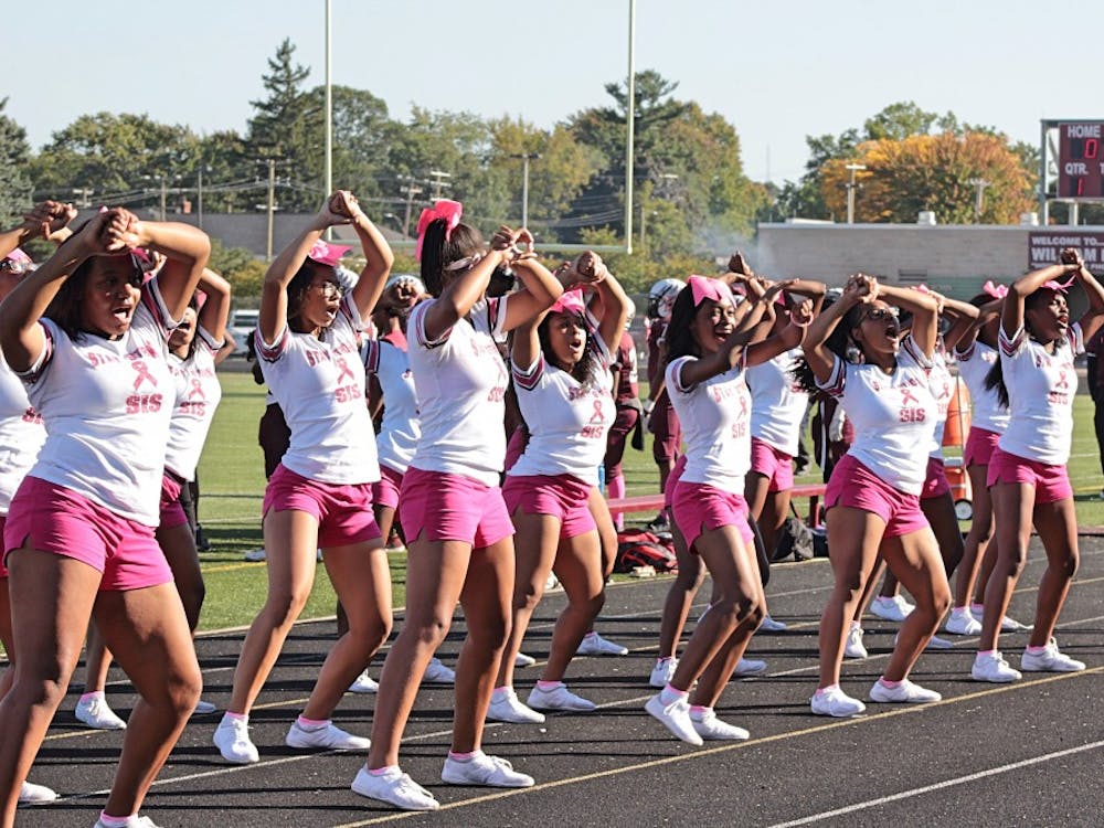 “We practice three hours a day for four days, and cheer at games on Fridays," said Renaissance senior and cheer captain&nbsp;Alonja Lavett-Pearl Smith. "People consider it not a sport for the simple fact that they think it's easy."