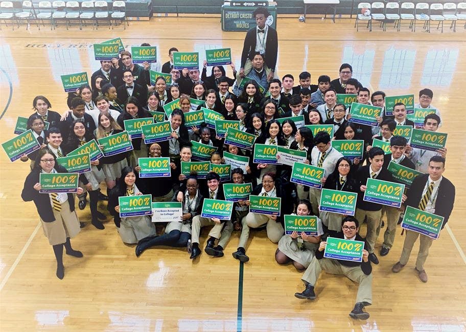 This year’s senior class at Cristo Rey had 296 individual college acceptances from 210 universities and 83 community colleges.&nbsp;