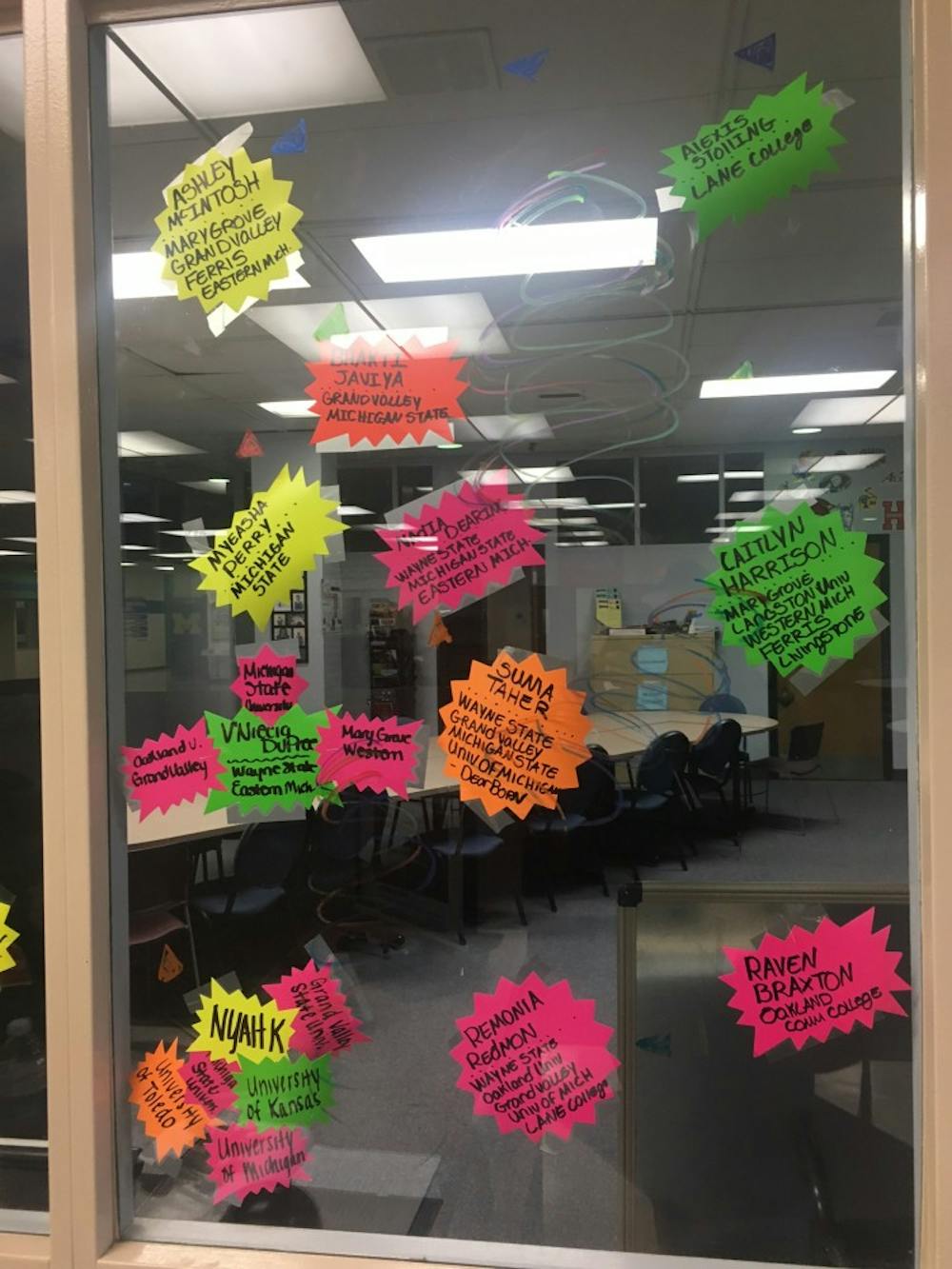 <p>At the Clinic for Success at Benjamin Carson High School, seniors post their college plans. Diagnostic writer Camryn Walker argues that students with 3.0 grade-point averages should be able to go to college for free.</p>