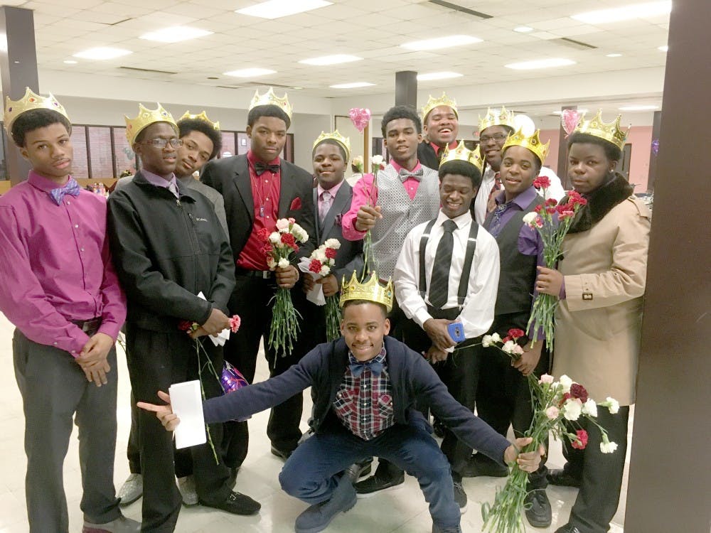 Twelve students from Douglass made Valentine’s Day at DIA extra special. The students were: Edward Banks, Michael Betty, Kenneth Burns, Branden Davis, Paris Davis, Kamar Graves, Kron Grimes, Andre Harris, Tyrone Mitchell, Travion Stafford, Markel Stokes and Phillip Wade.
