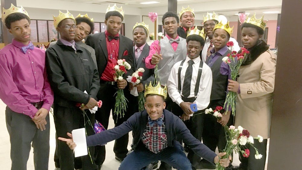 Twelve students from Douglass made Valentine’s Day at DIA extra special. The students were: Edward Banks, Michael Betty, Kenneth Burns, Branden Davis, Paris Davis, Kamar Graves, Kron Grimes, Andre Harris, Tyrone Mitchell, Travion Stafford, Markel Stokes and Phillip Wade.
