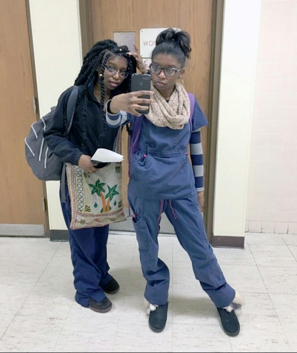 <p>BCHS juniors Amber and Ashley McIntosh are just a couple of the many that worry about their appearance on a daily basis.</p>