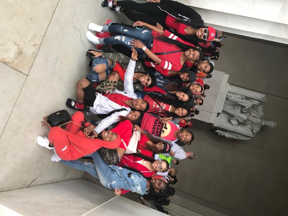 Students had the chance to site-see while touring colleges in D.C.