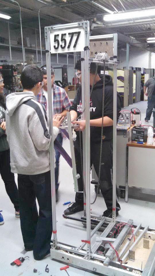 Cristo Rey science teacher Ann McGowan started a robotics&nbsp;team, known as Kinematic Wolves, last year.