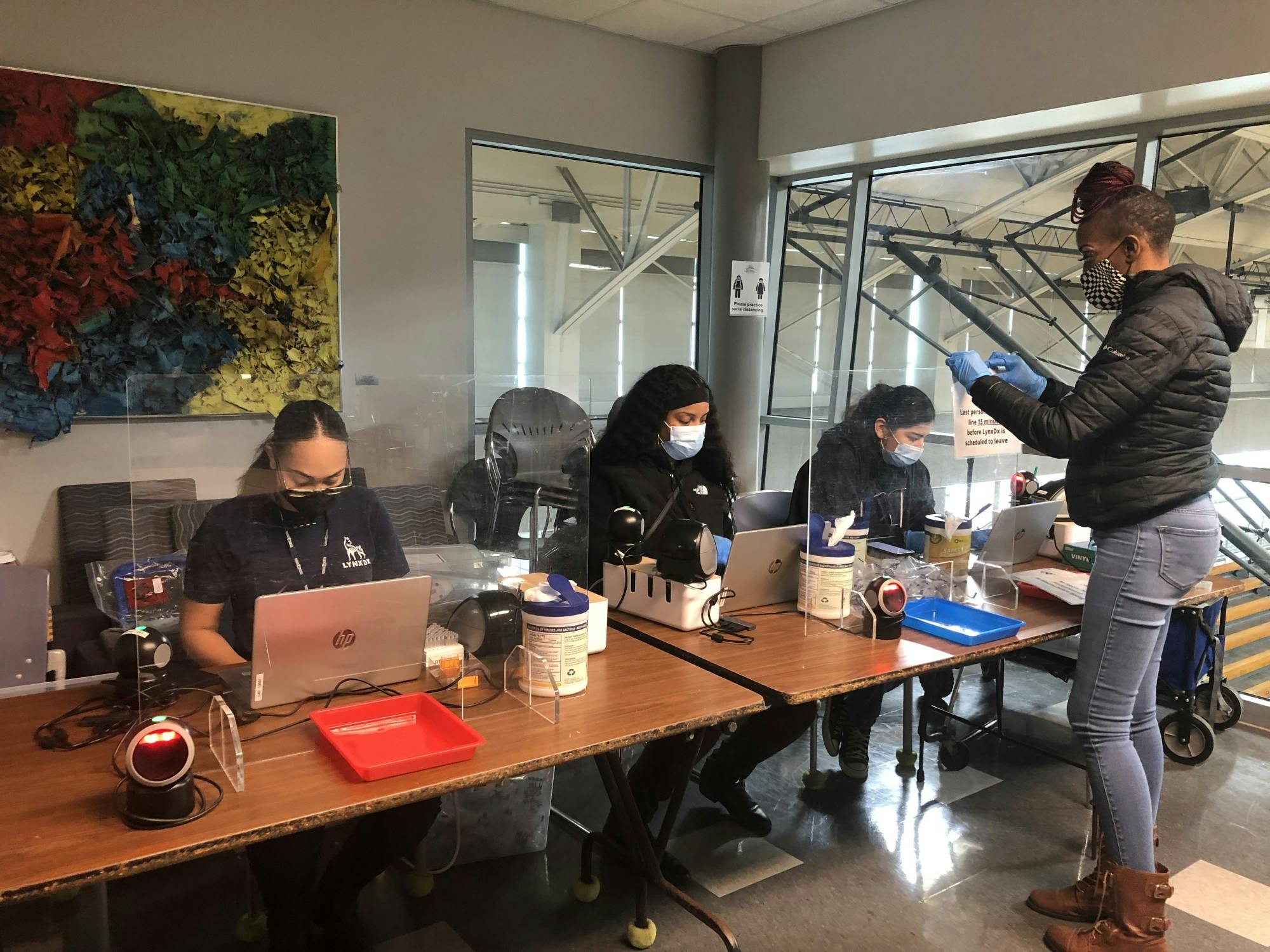 Cass Tech is offering voluntary weekly COVID-19 tests for students and staff. Photo by CT Visionary.