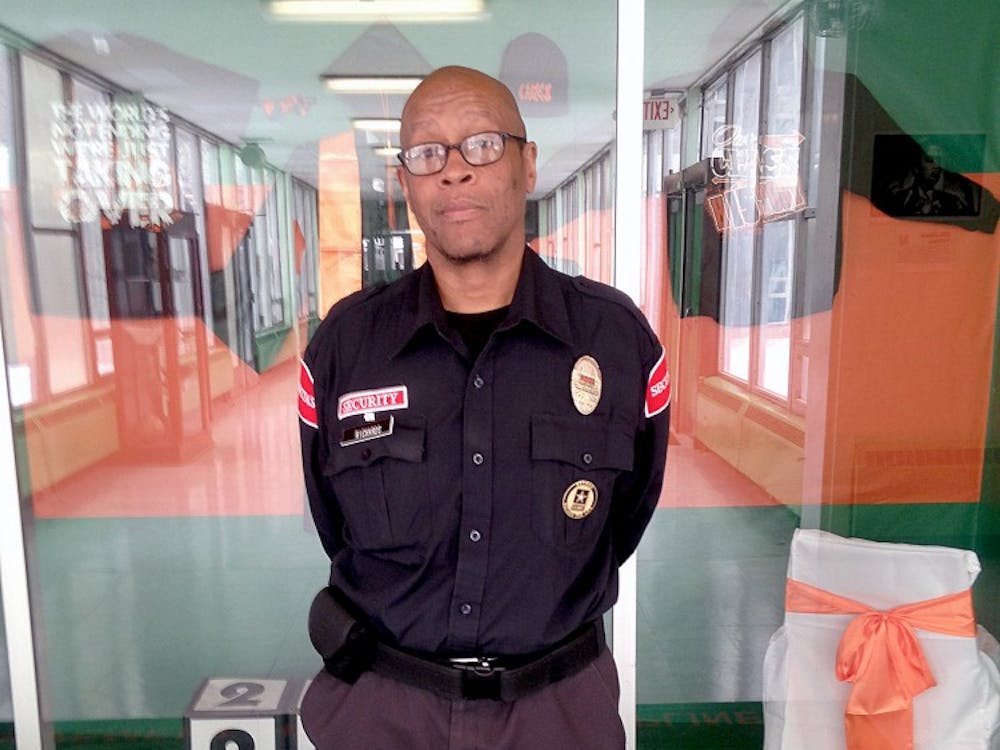 Douglass security guard James Richards was recently hospitalized with pneumonia and missed almost two months of work. He returned to the halls of Douglass on Jan. 12.
