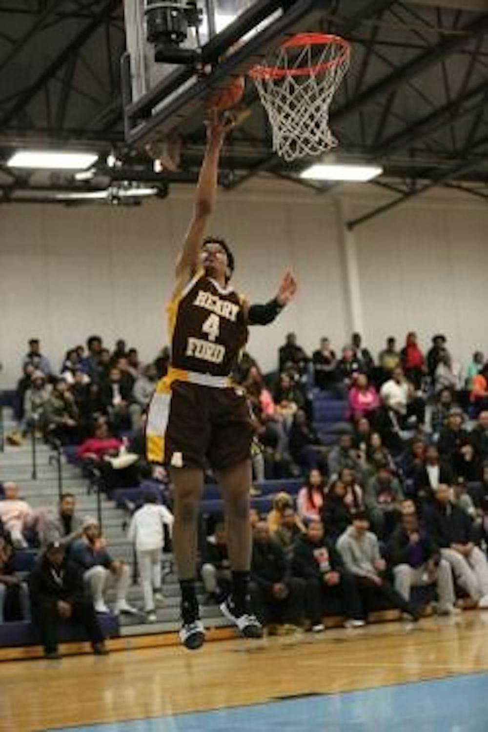 <p>Senior Anthony Roberts stars on the court for Henry Ford and makes sure he works hard in the classroom too.</p>