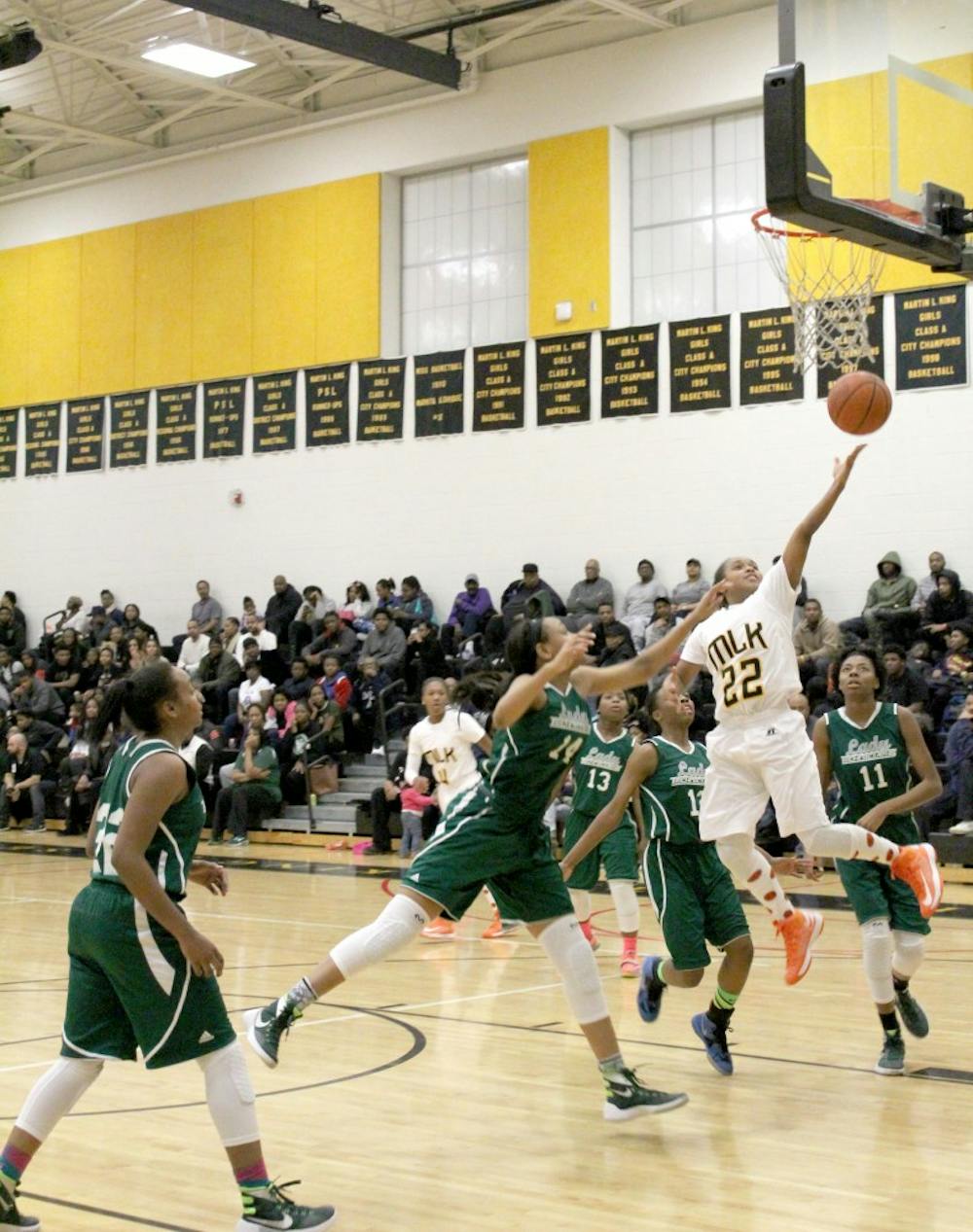 <p>The King girls basketball team beat Cass, 73-6, during the regular season. King went on to win the PSL title.</p>