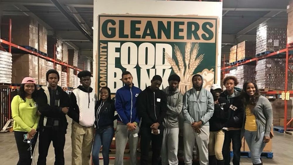 The students who volunteered at Gleaners had the opportunity to meet their community service requirement needed to graduate.