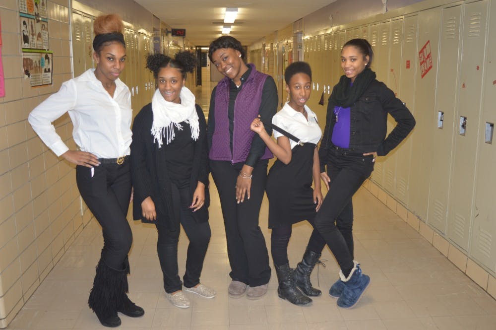 Dressing to impress, CMA Seniors Kristy'Ana&nbsp;Neal,&nbsp;Alexus Senior, Kai White, Junior Amaris Hampton, and Sophmore Amari Mcklinley pose to show off their unique styles.
