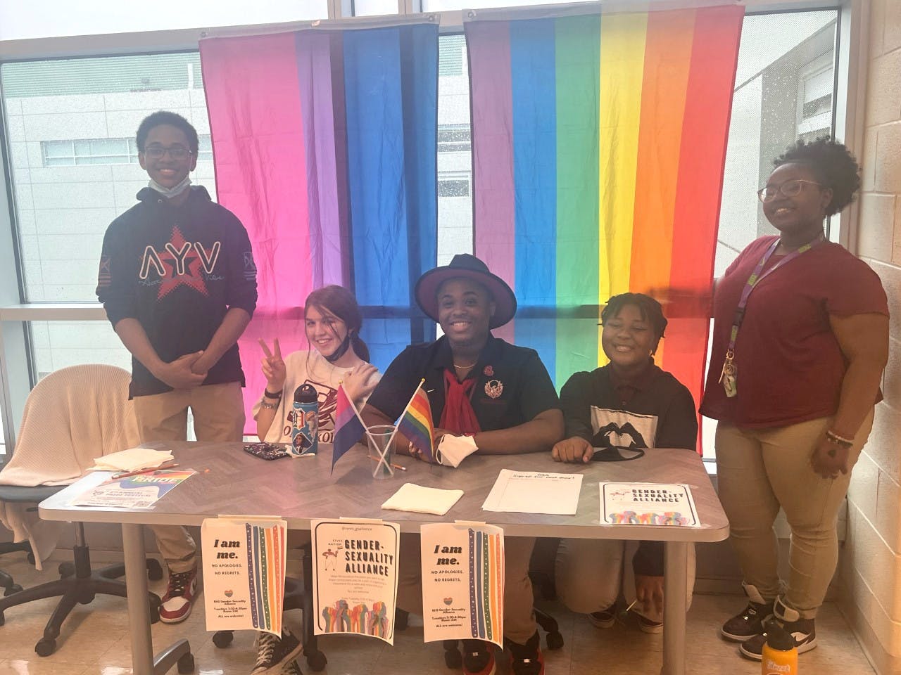 Members of GSA happily participating in a community service event. Courtesy photo.
