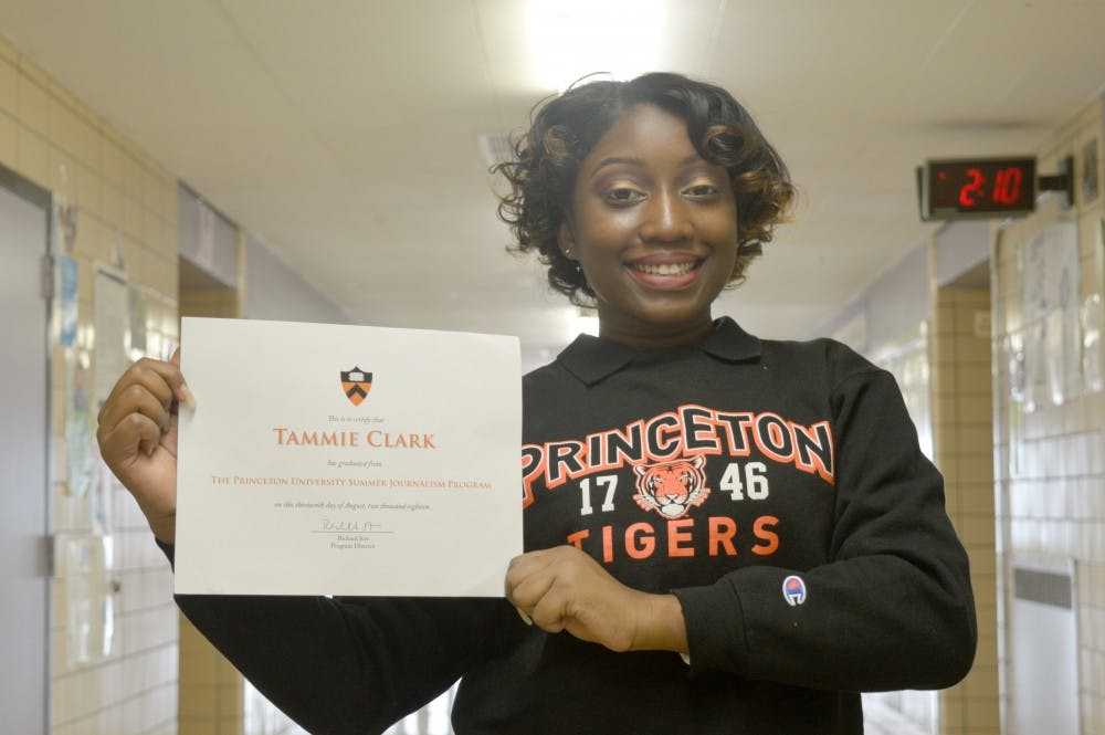 CMA’s Tammie Clark shows off her Princeton gear.