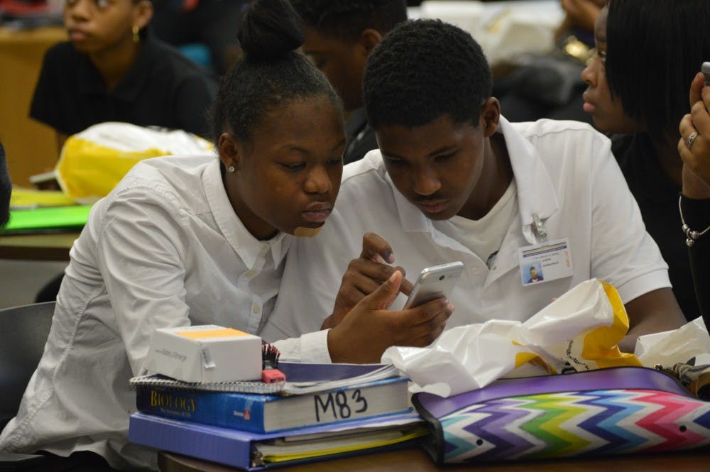 CMA underclassmen explore the wonderful world of technology through a smartphone.