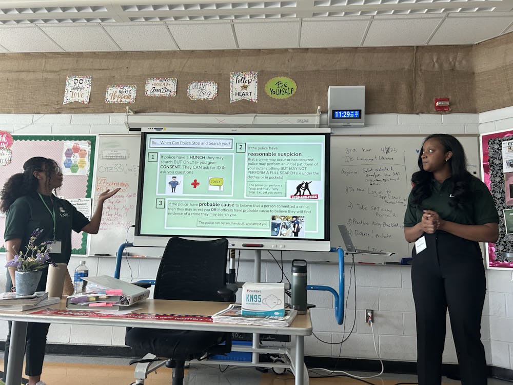 Michigan State law students visited Cass Tech. Courtesy photo.