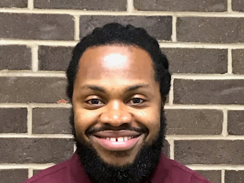 Demond Washington, 34, is a student intern at Frederick Douglass Academy.