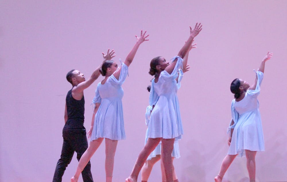 <p>On Sunday during the 2020 MLK Legacy Awards, King’s Dance Workshop performs to “Glory.”&nbsp;</p>