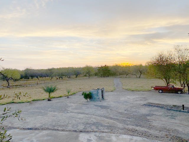 The Mexican pueblo of Congregación Juráez at dusk.