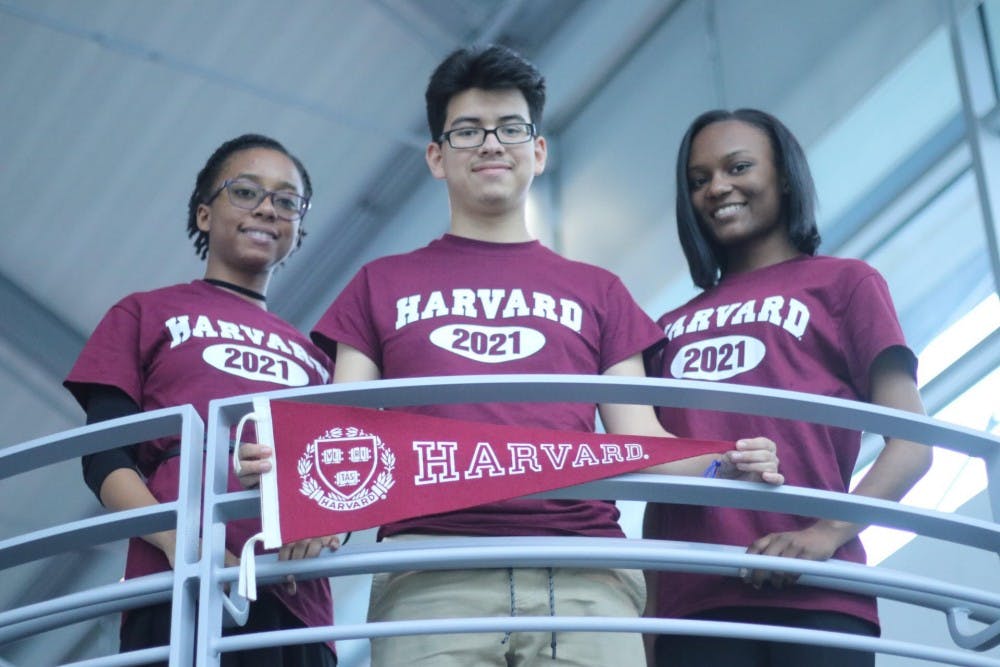 T’Ajmal Hogue, Christie Jackson, and Diego Navarrete will attend Harvard in the fall.
