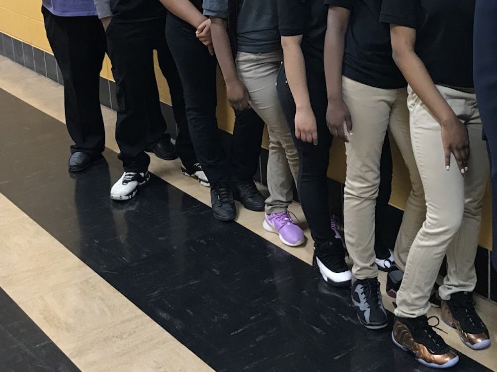 Freshman Counselor Mr. Blanford pictured with students selected to attend Bucknell University Engineering Summer Camp: J’Von Williams, Isis Sherman, Lamesha Irving, Andrenae Rambus, Antinia McKinney and Rachel Latham.