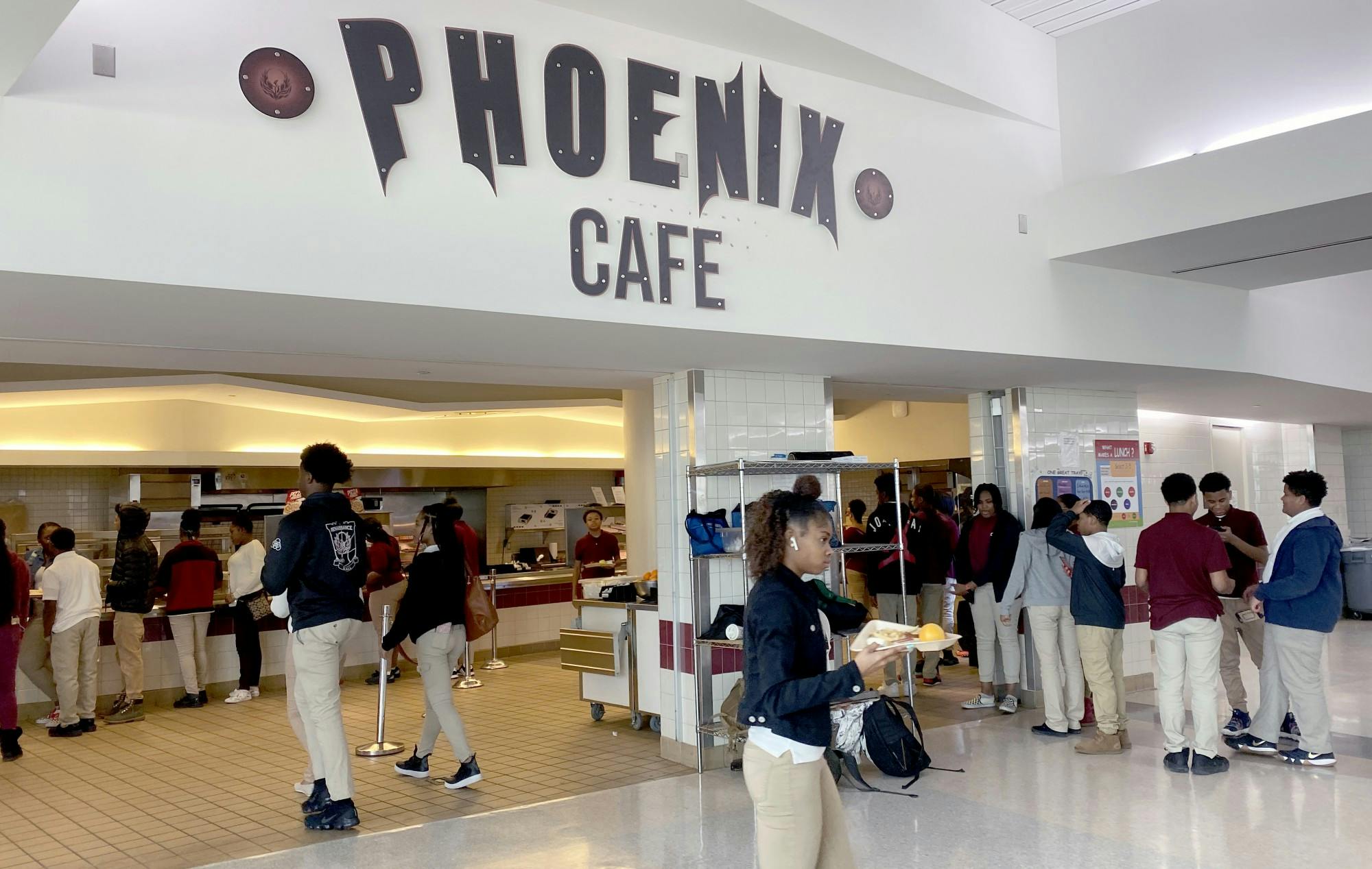 The well-anticipated Phoenix Café was opened in early November showcasing charging stations, high top tables, brand new chairs and a new menu. Photo by Joielle Speed.