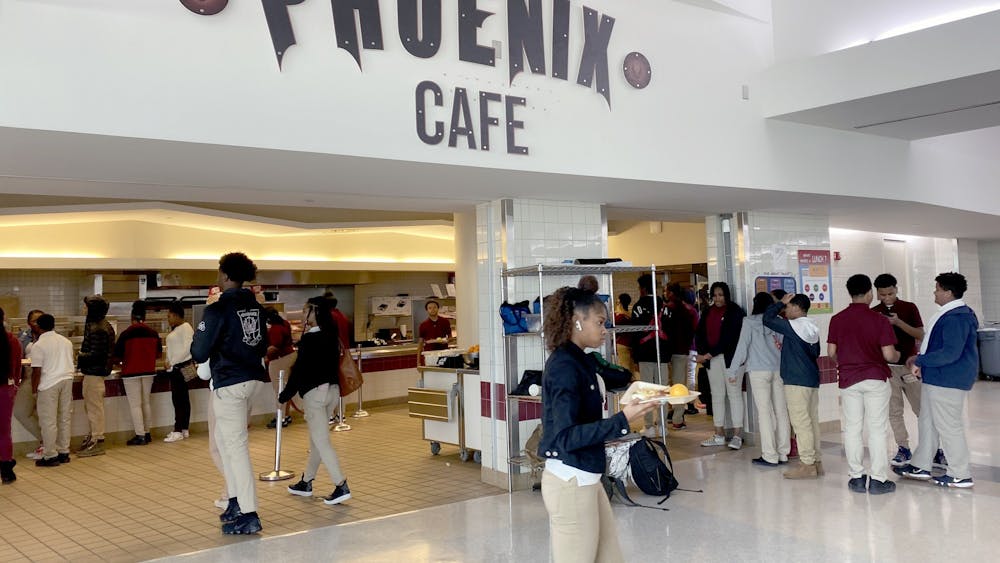 The well-anticipated Phoenix Café was opened in early November showcasing charging stations, high top tables, brand new chairs and a new menu. Photo by Joielle Speed.