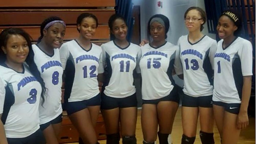 The CMA volleyball&nbsp;team started the season 8-0. Team members&nbsp;include&nbsp;(left to right):&nbsp;Dashayla Walker,&nbsp;Jahnae Collins, Myesha Burnett, Nya Cox, Kai White, Akira St. Cyr-Brown and Janelle Moses.