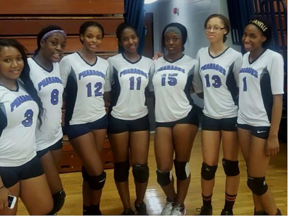 The CMA volleyball&nbsp;team started the season 8-0. Team members&nbsp;include&nbsp;(left to right):&nbsp;Dashayla Walker,&nbsp;Jahnae Collins, Myesha Burnett, Nya Cox, Kai White, Akira St. Cyr-Brown and Janelle Moses.