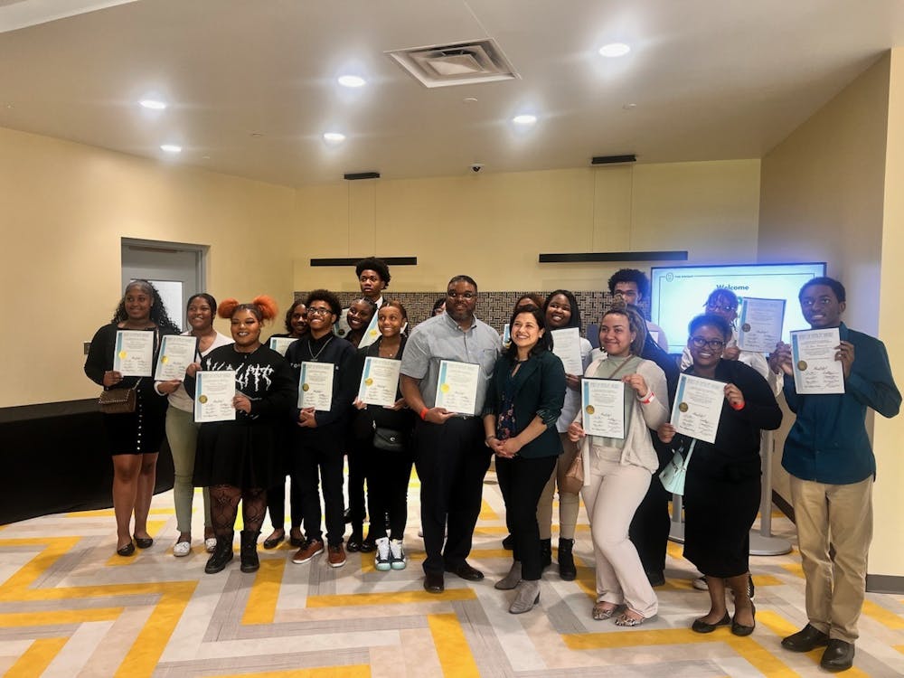 <p>Twenty-eight Cass Tech students participated in a pilot AP African American Studies course this year. They were honored at the Charles H. Wright Museum for completing the course. Courtesy photo.</p>