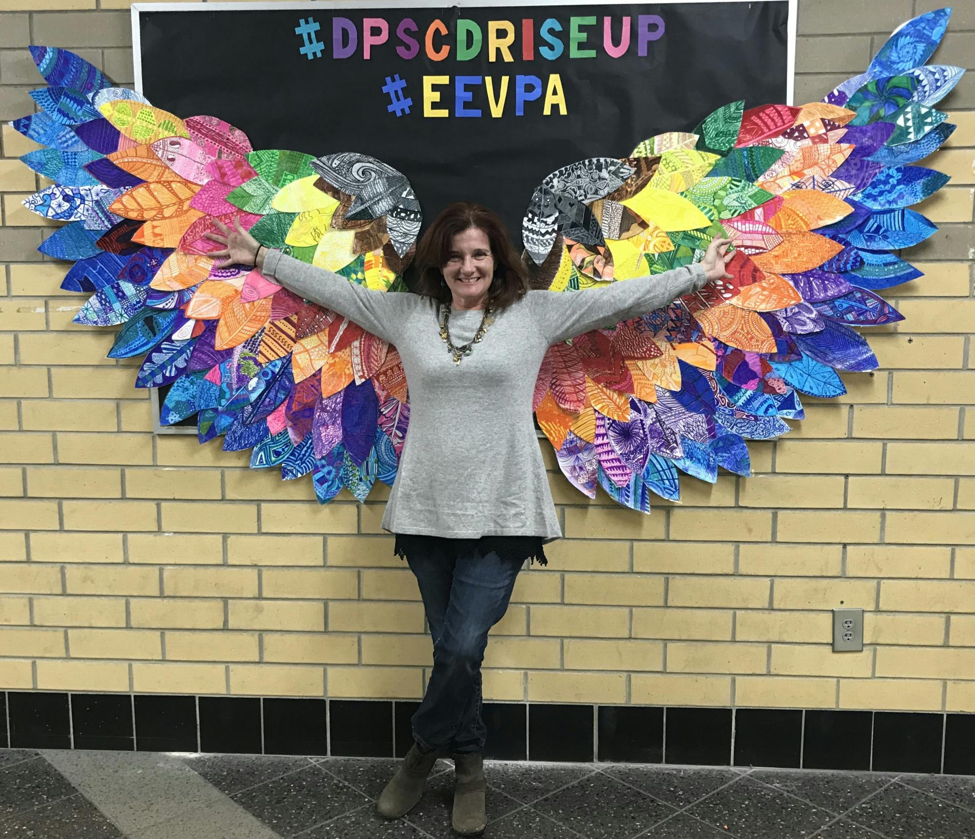 Megan Morman teaches fine arts at East English Village Prep Academy at Finney. Photo courtesy of Megan Morman.