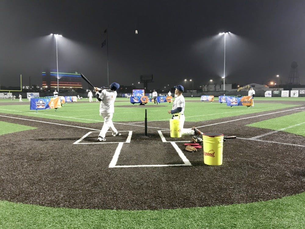 A young athlete competes for the chance to meet Miguel Cabrera at the Corner Ballpark.