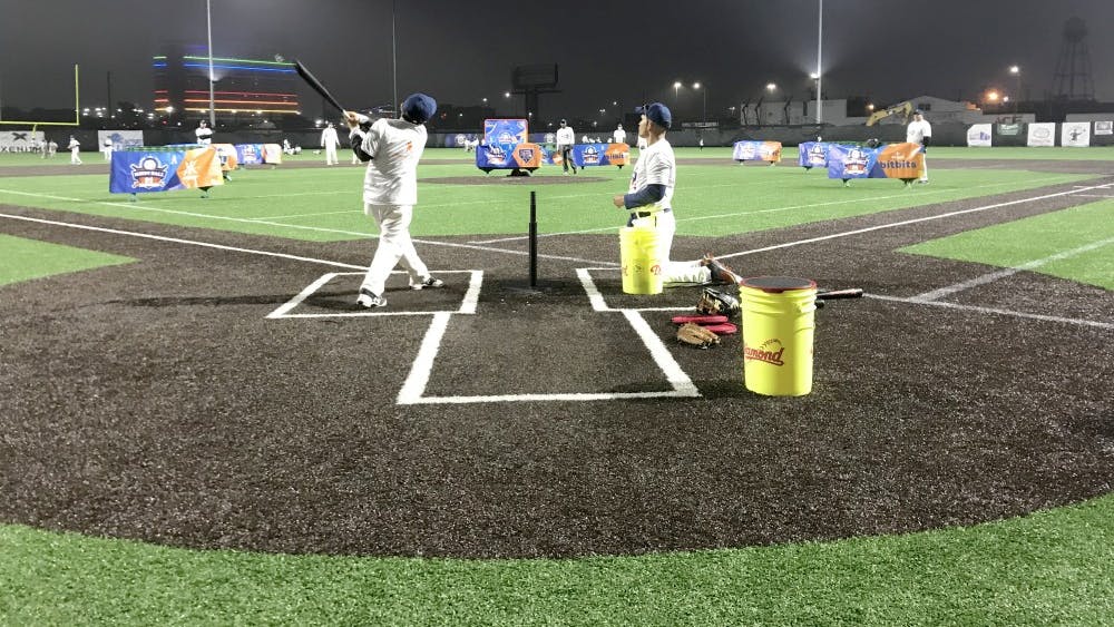 A young athlete competes for the chance to meet Miguel Cabrera at the Corner Ballpark.