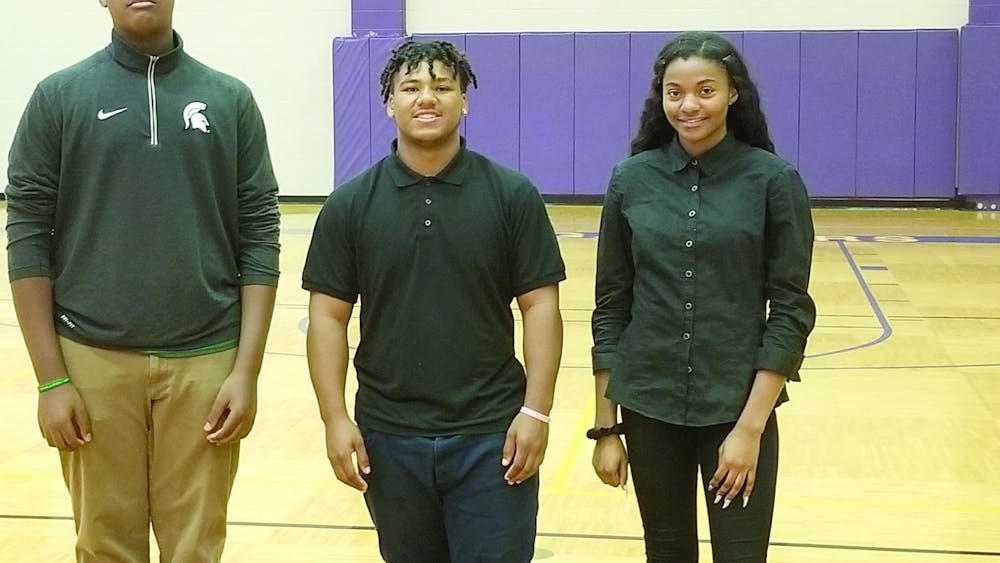 Camren May, Kevin Hobson and Harmony Smith earned All-City honors: May and Hobson for football, and Smith for volleyball. Photo courtesy of Kevin Person.