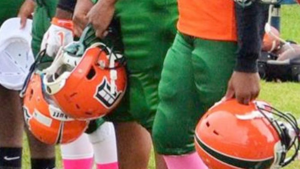 BCHS senior James Moore (facing the camera).