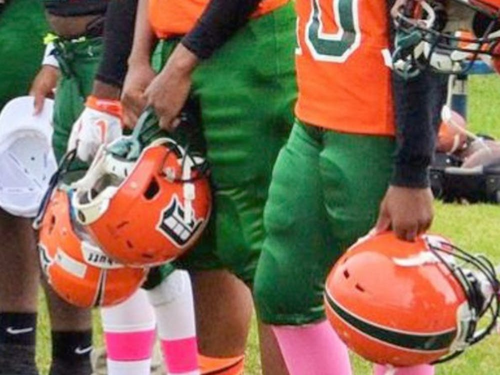 BCHS senior James Moore (facing the camera).